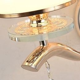 Applique da parete moderna elettroplaccata in cristallo per luce ambientale