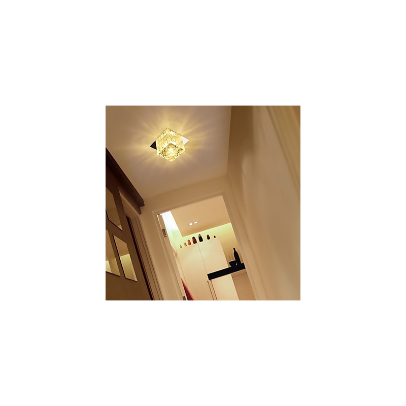 Plafoniera a filo in cristallo CreativeTube Smd con 3 lampadine