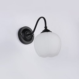Applique da parete moderna contemporanea protezione occhi, luce verso il basso, finitura pittura, E27 60 W