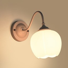 Applique da parete moderna contemporanea protezione occhi, luce verso il basso, finitura pittura, E27 60 W