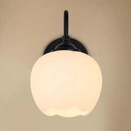 Applique da parete moderna contemporanea protezione occhi, luce verso il basso, finitura pittura, E27 60 W