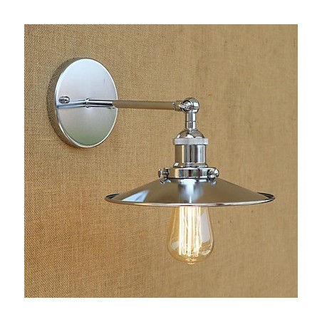 Applique da parete mini moderna contemporanea country retrò galvanizzata con protezione occhi
