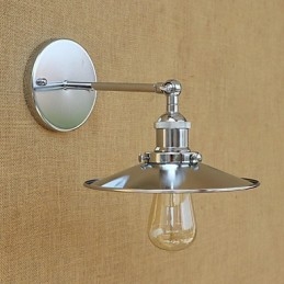 Applique da parete mini moderna contemporanea country retrò galvanizzata con protezione occhi