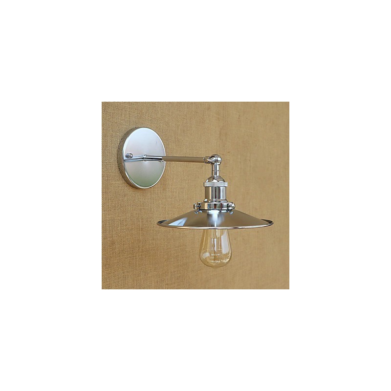 Applique da parete mini moderna contemporanea country retrò galvanizzata con protezione occhi