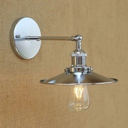 Applique da parete mini moderna contemporanea country retrò galvanizzata con protezione occhi