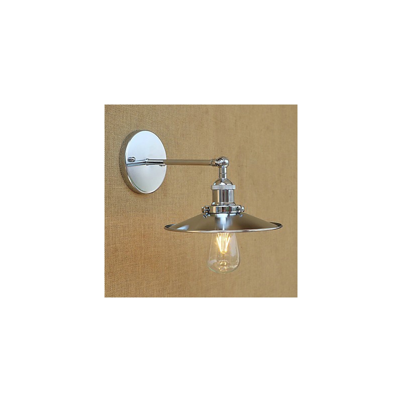 Applique da parete mini moderna contemporanea country retrò galvanizzata con protezione occhi