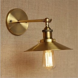 Applique da parete mini moderna contemporanea country retrò galvanizzata con protezione occhi