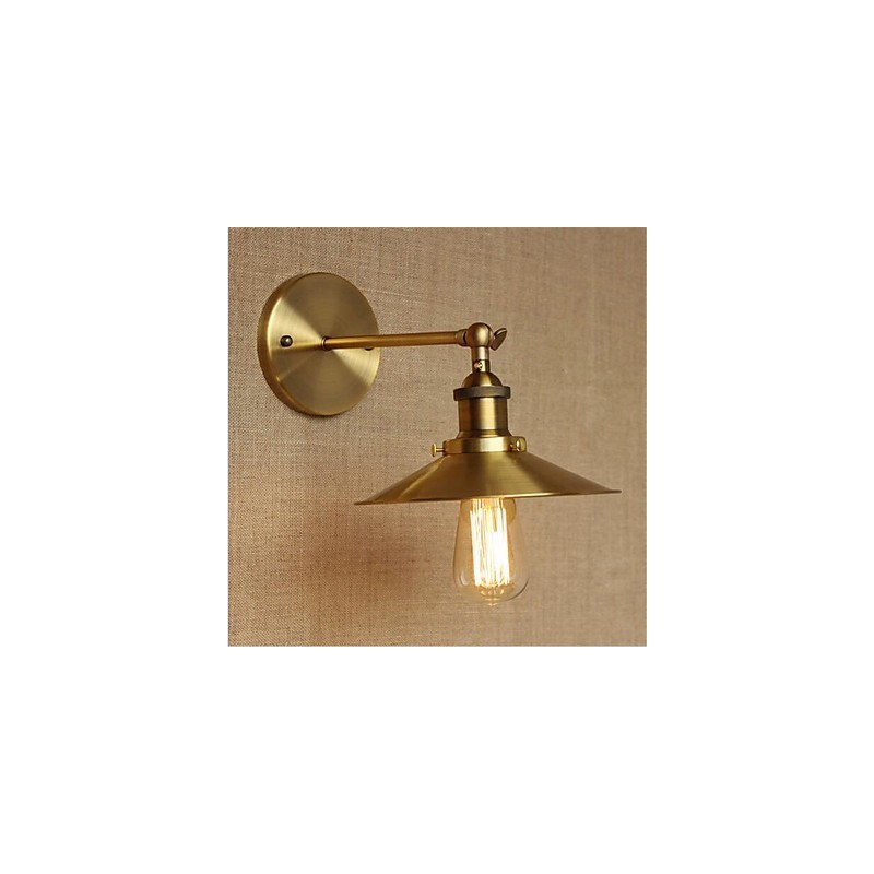 Applique da parete mini moderna contemporanea country retrò galvanizzata con protezione occhi