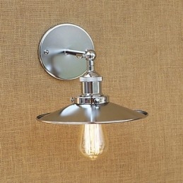 Applique da parete mini moderna contemporanea country retrò galvanizzata con protezione occhi