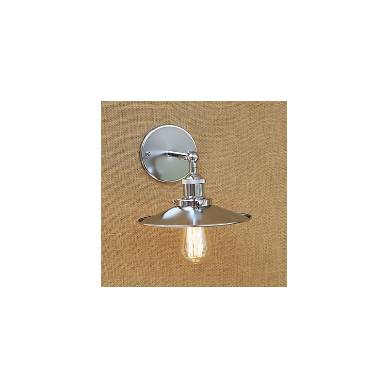Applique da parete mini moderna contemporanea country retrò galvanizzata con protezione occhi