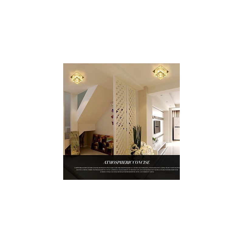 Plafoniera a filo in cristallo CreativeTube Smd con 3 lampadine