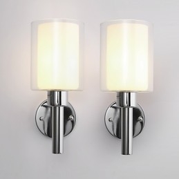 Applique da parete moderna contemporanea luce ambientale protezione occhi finitura pittura E27 60 W