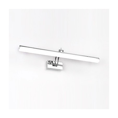 Applique da bagno LED integrato cromata 69x15x6 cm