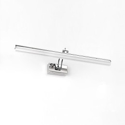 Applique da bagno LED integrato cromata 69x15x6 cm