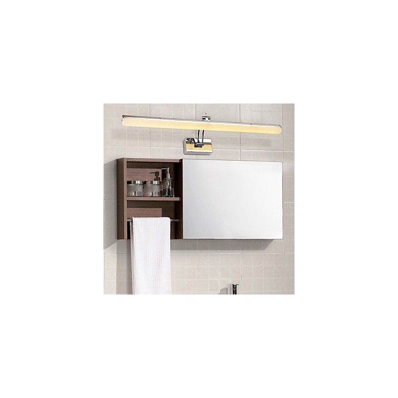Applique da bagno moderna cromata con LED integrato 12 W