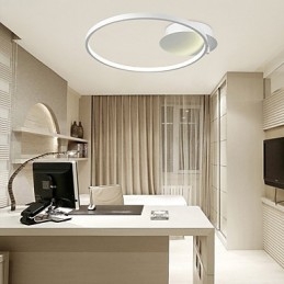 Plafoniera a montaggio a filo LED 28W bianca moderna contemporanea