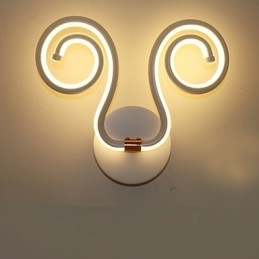Applique da parete LED in alluminio moderna, 30 x 9 x 25 cm, luce ambientale
