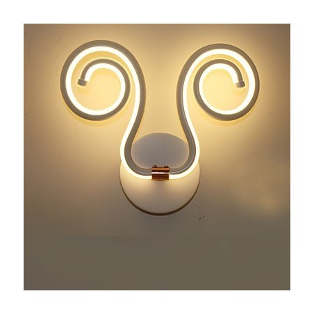 Applique da parete LED in alluminio moderna, 30 x 9 x 25 cm, luce ambientale