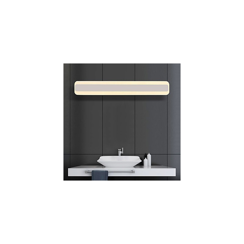 Applique da bagno moderna cromata con LED integrato 24 W