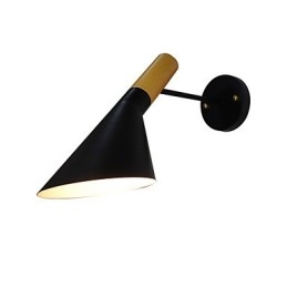 Applique da parete rustica tradizionale classica dipinta con downlight
