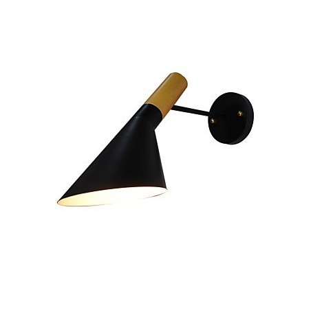 Applique da parete rustica tradizionale classica dipinta con downlight