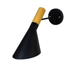 Applique da parete rustica tradizionale classica dipinta con downlight