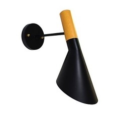 Applique da parete rustica tradizionale classica dipinta con downlight