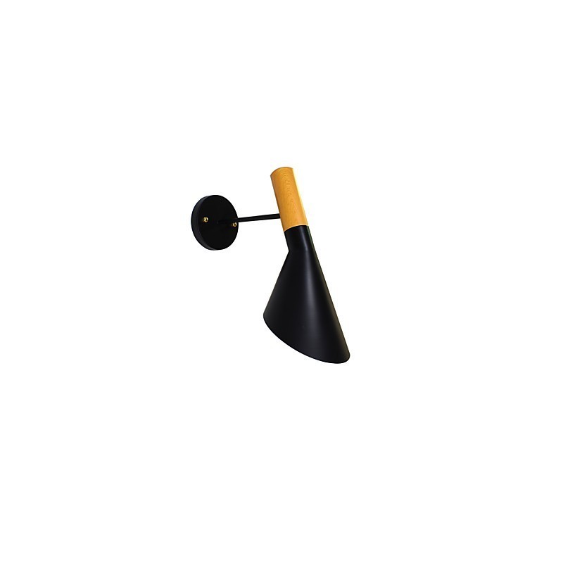 Applique da parete rustica tradizionale classica dipinta con downlight