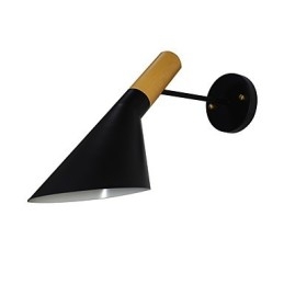 Applique da parete rustica tradizionale classica dipinta con downlight