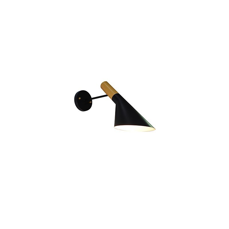 Applique da parete rustica tradizionale classica dipinta con downlight