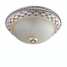 Plafoniera a filo in vetro e resina stile Europa Dolce 3 luci E26/E27