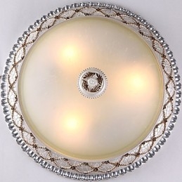 Plafoniera a filo in vetro e resina stile Europa Dolce 3 luci E26/E27