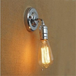Applique da parete retrò mini con braccio oscillante e luce ambientale, verniciata