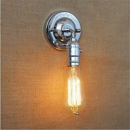 Applique da parete retrò mini con braccio oscillante e luce ambientale, verniciata