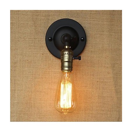Applique da parete retrò mini con braccio oscillante e lampadina inclusa
