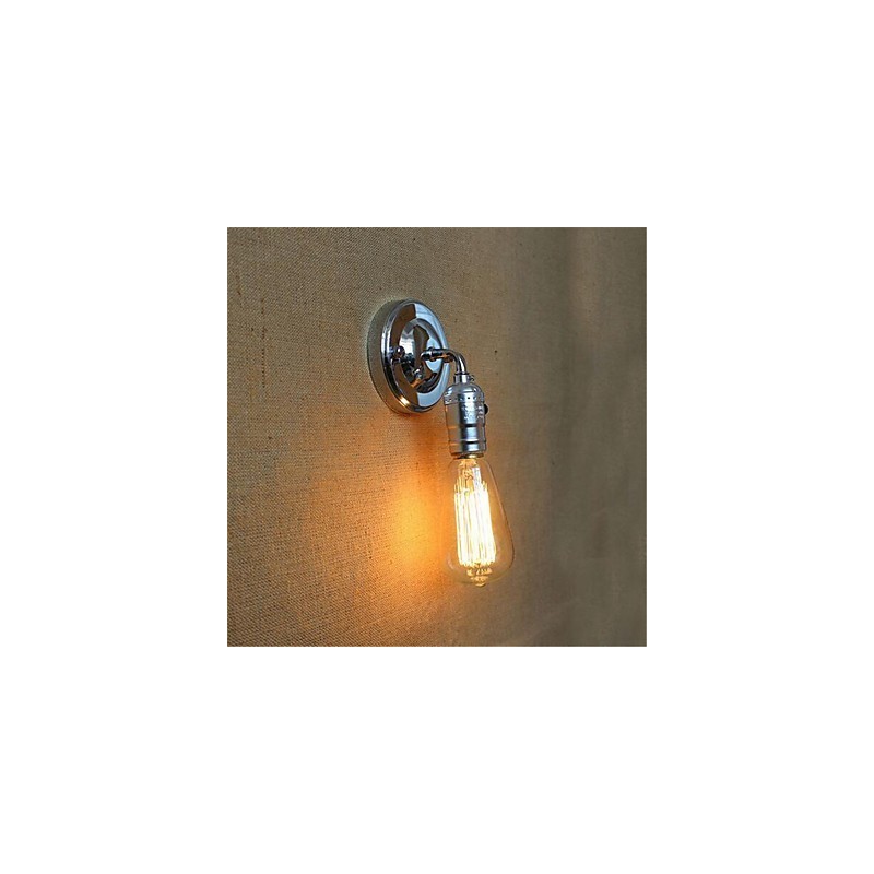 Applique da parete retrò mini con braccio oscillante e lampadina inclusa