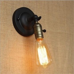 Applique da parete retrò mini con braccio oscillante e lampadina inclusa
