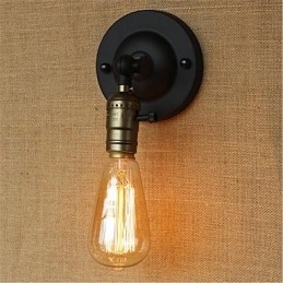 Applique da parete retrò mini con braccio oscillante e lampadina inclusa