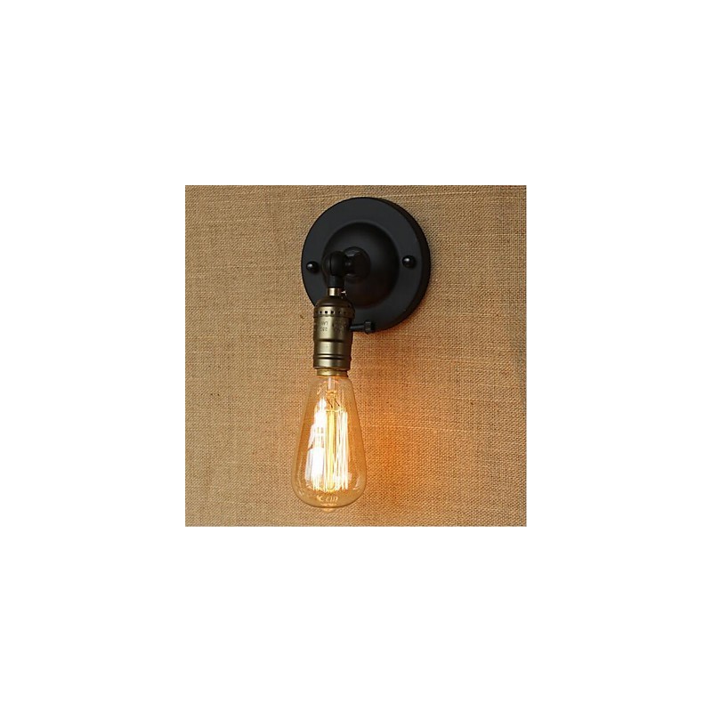 Applique da parete retrò mini con braccio oscillante e lampadina inclusa