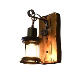 Applique da parete LED rustica classica verniciata con lampadina inclusa E27 4 W