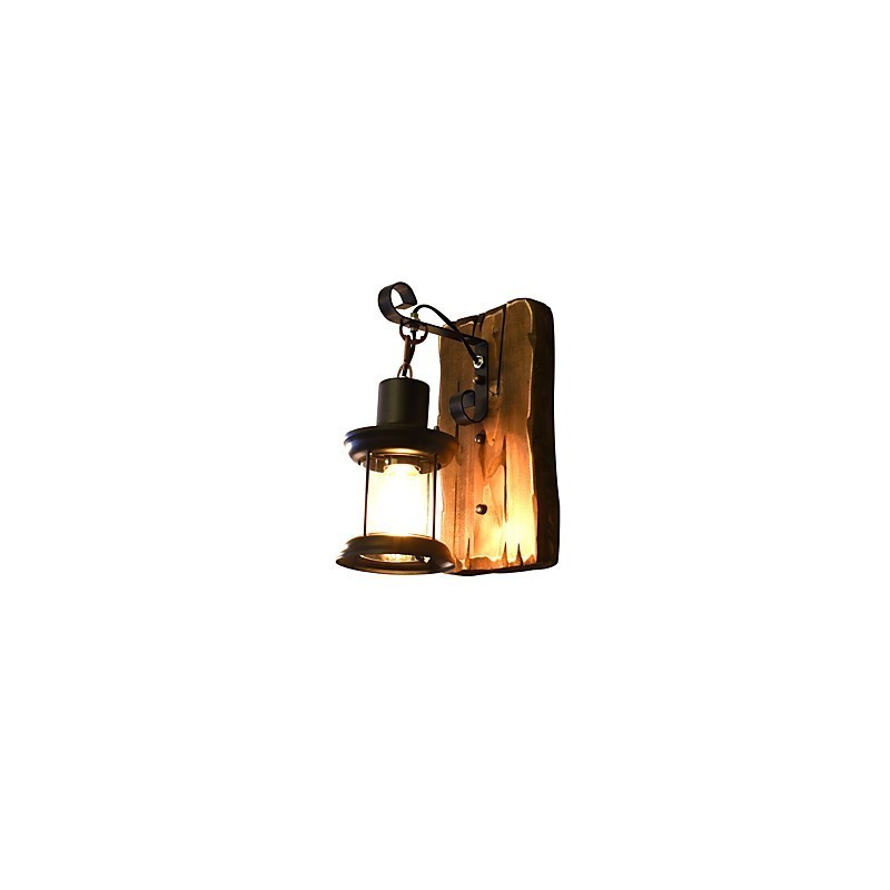 Applique da parete LED rustica classica verniciata con lampadina inclusa E27 4 W