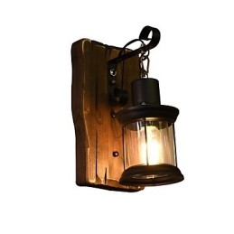 Applique da parete LED rustica classica verniciata con lampadina inclusa E27 4 W