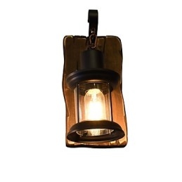 Applique da parete LED rustica classica verniciata con lampadina inclusa E27 4 W