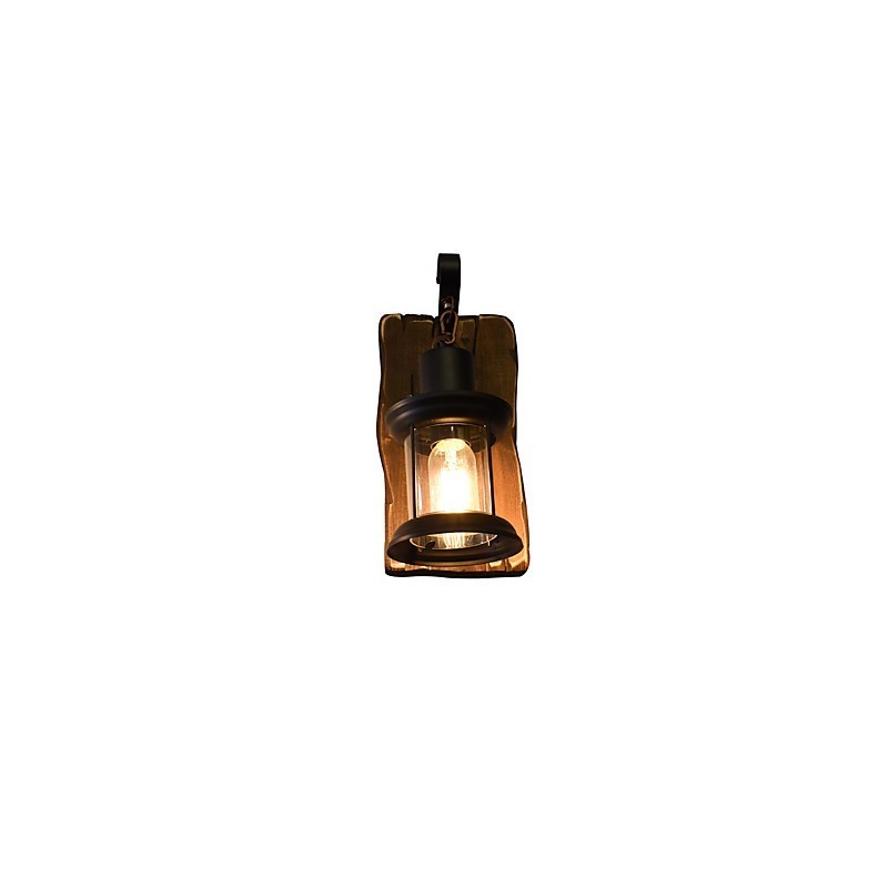 Applique da parete LED rustica classica verniciata con lampadina inclusa E27 4 W