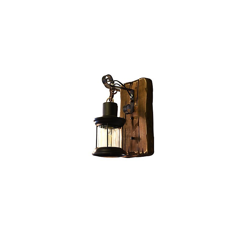 Applique da parete LED rustica classica verniciata con lampadina inclusa E27 4 W