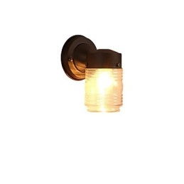 Applique da parete moderna finitura ossido nero luce ambientale stile mini