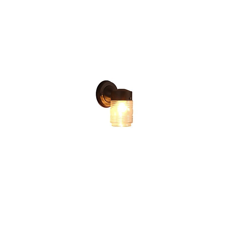 Applique da parete moderna finitura ossido nero luce ambientale stile mini