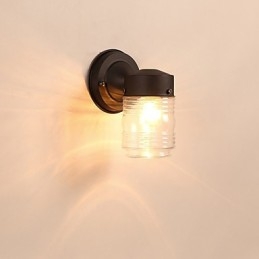 Applique da parete moderna finitura ossido nero luce ambientale stile mini