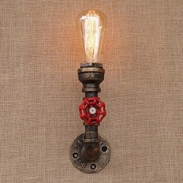 Applique da parete country retrò finitura pittura con luce ambientale