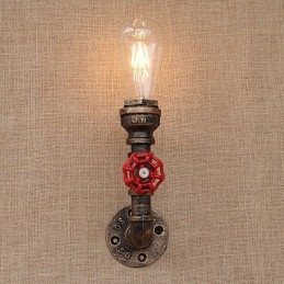 Applique da parete country retrò finitura pittura con luce ambientale